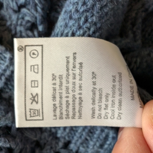 Maje ombre blue fringe knit sweater sz S - Picture 10 of 10